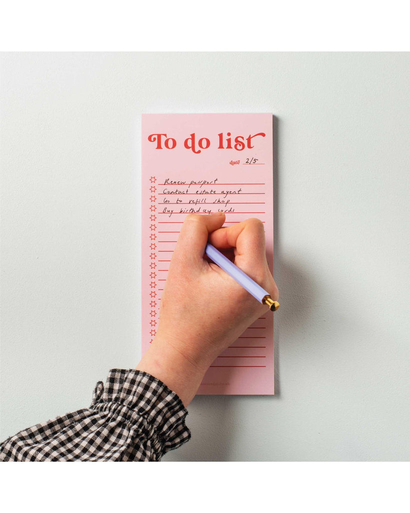 To Do List PadPink & Red – thoughtful gifts and beautiful finds from C&K, an independent lifestyle store in Settle.