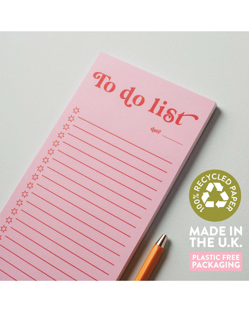 To Do List PadPink & Red – thoughtful gifts and beautiful finds from C&K, an independent lifestyle store in Settle.