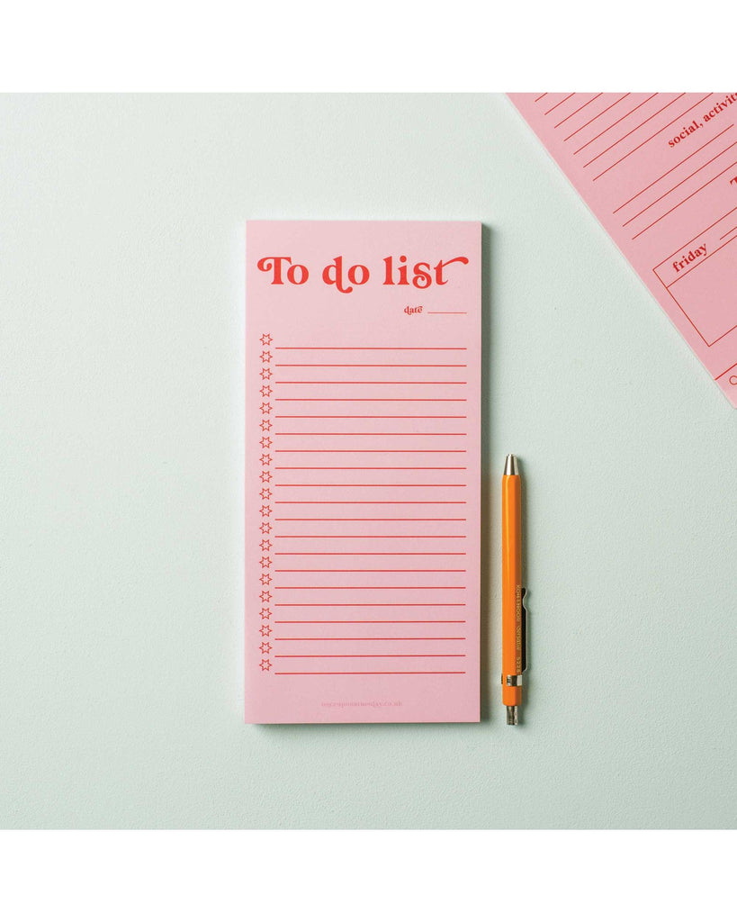 To Do List PadPink & Red – thoughtful gifts and beautiful finds from C&K, an independent lifestyle store in Settle.