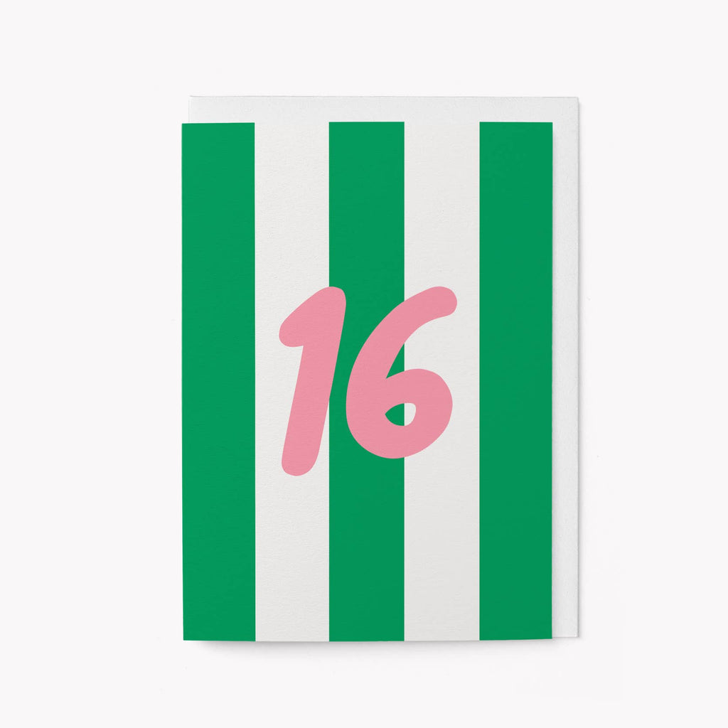 16th Birthday - Greeting Card – beautiful greeting card from C&K, an independent lifestyle store in Settle.