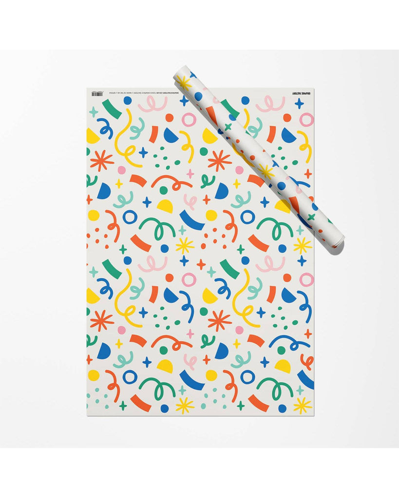 Confetti Gift Wrap | Wrapping Paper | Craft Paper – beautiful greeting card from C&K, an independent lifestyle store in Settle.