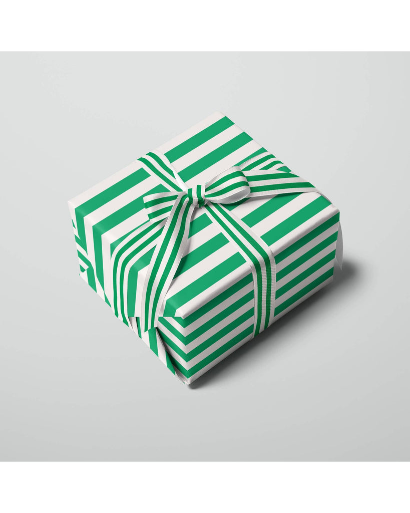 Green stripe Gift Wrap | Wrapping Paper | Craft Paper – beautiful greeting card from C&K, an independent lifestyle store in Settle.