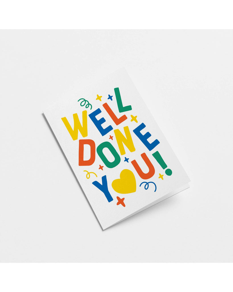 Well done You - Congratulations card: Cello free – beautiful greeting card from C&K, an independent lifestyle store in Settle.