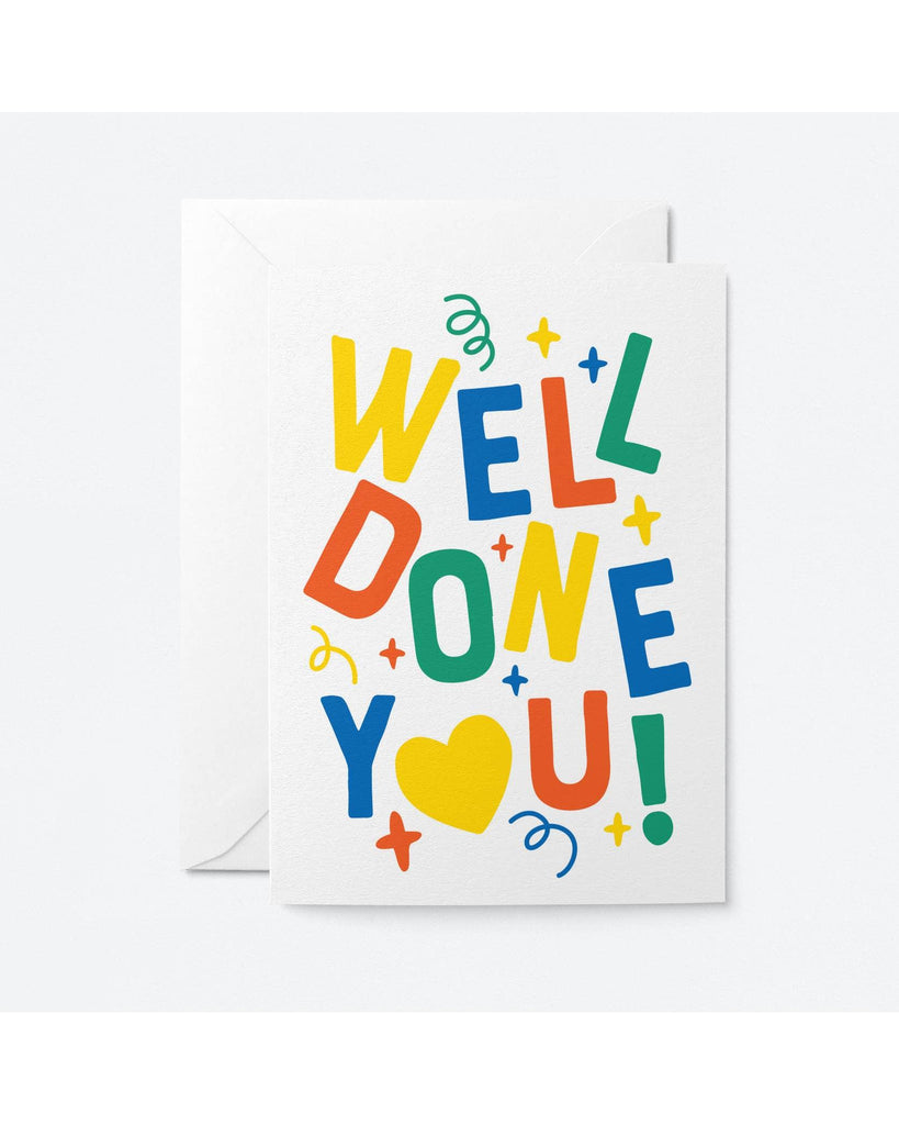 Well done You - Congratulations card: Cello free – beautiful greeting card from C&K, an independent lifestyle store in Settle.