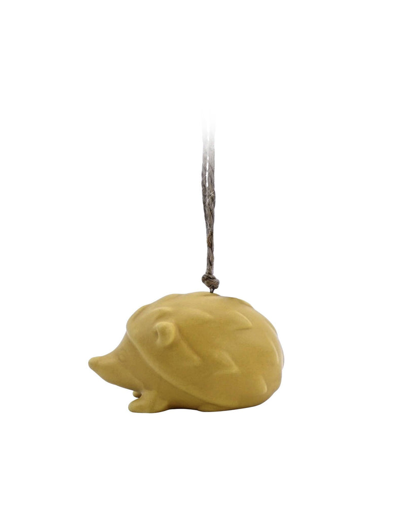 Ceramic Hanging Decoration Woodland Animal Hedgehog Yellow – thoughtful gifts and beautiful finds from C&K, an independent lifestyle store in Settle.