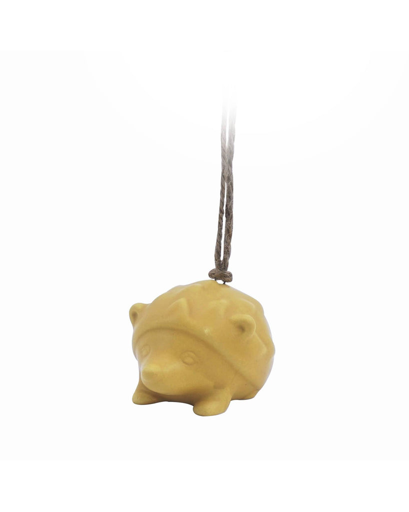 Ceramic Hanging Decoration Woodland Animal Hedgehog Yellow – thoughtful gifts and beautiful finds from C&K, an independent lifestyle store in Settle.
