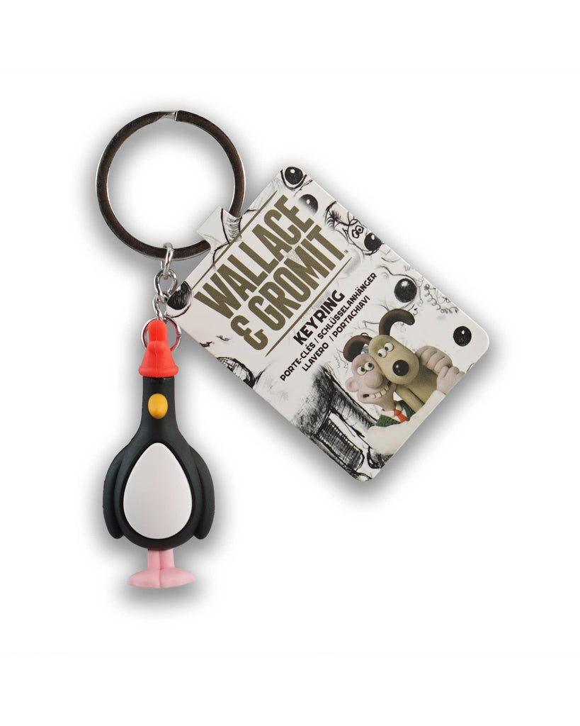 Keyring PVC - Wallace & Gromit (Feathers) – thoughtful gifts and beautiful finds from C&K, an independent lifestyle store in Settle.