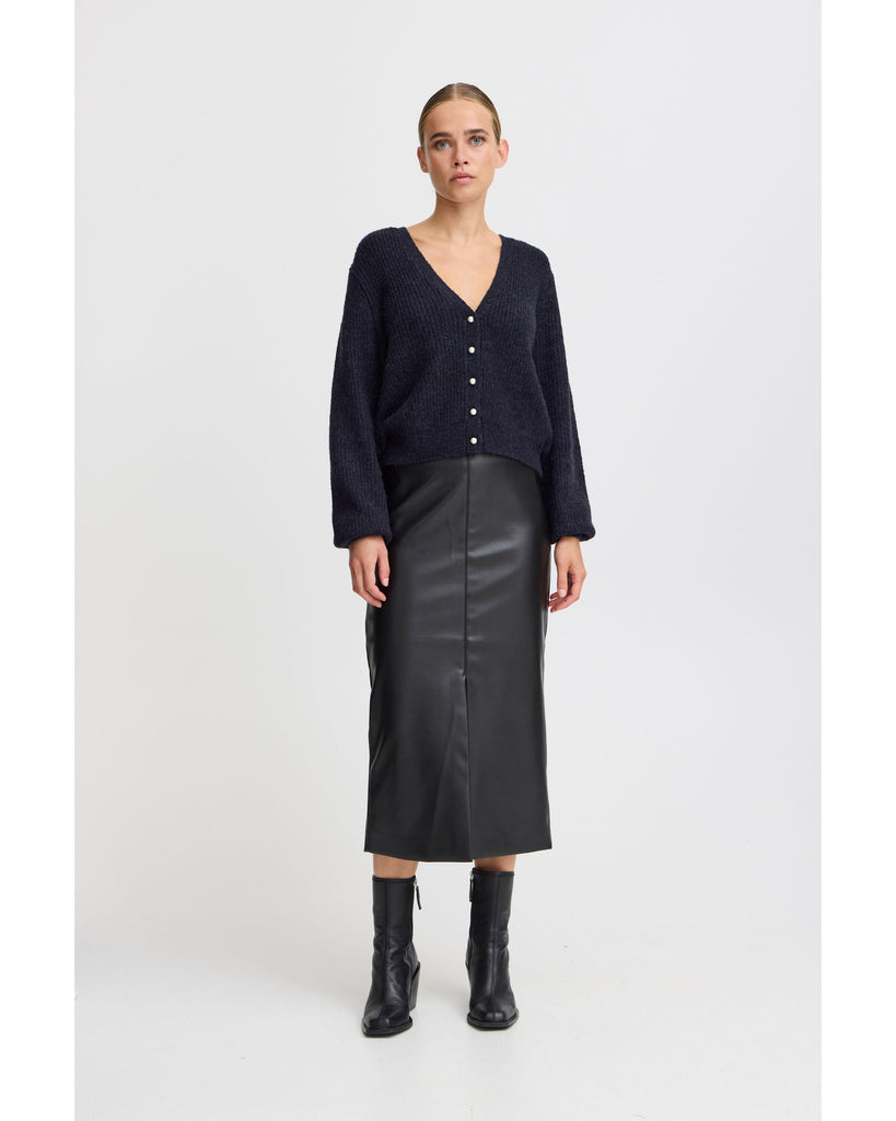Comano Black Leather Skirt – timeless women’s fashion from C&K, an independent lifestyle store in Settle, North Yorkshire.