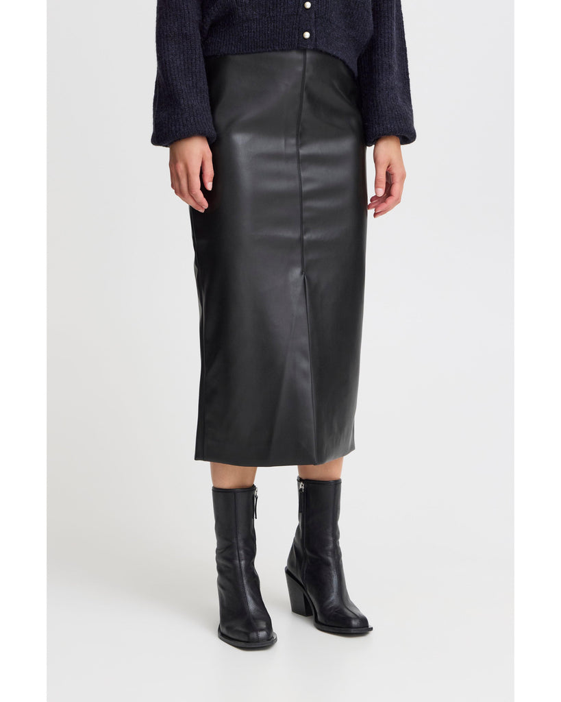 Comano Black Leather Skirt – timeless women’s fashion from C&K, an independent lifestyle store in Settle, North Yorkshire.