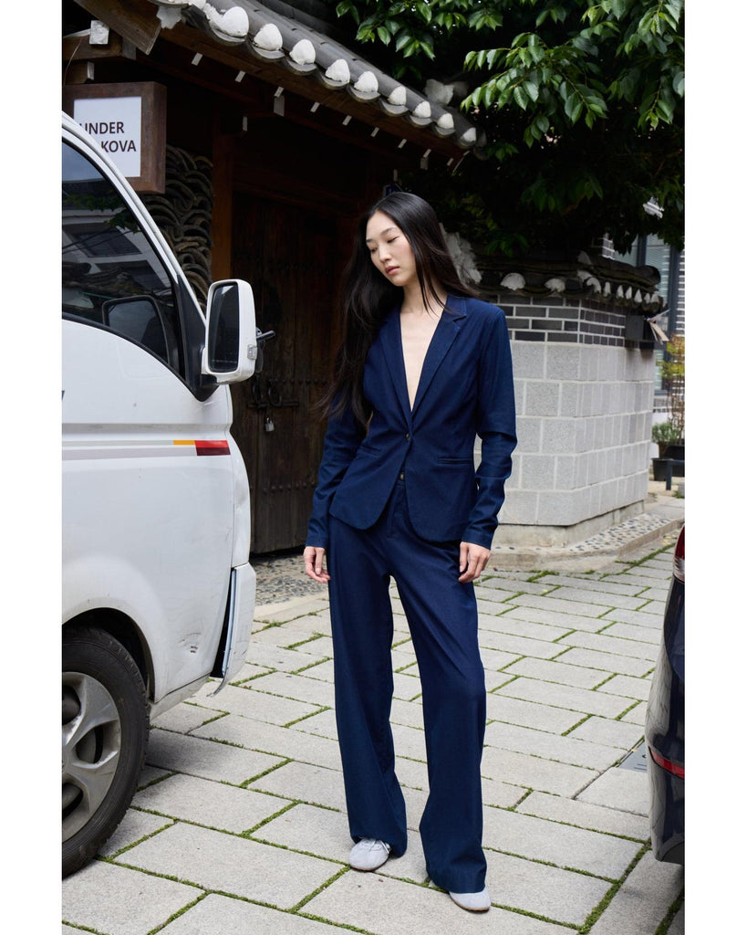 Kate Denim Pants - Dark Blue – timeless women’s fashion from C&K, an independent lifestyle store in Settle, North Yorkshire.