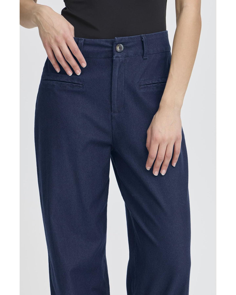 Kate Denim Pants - Dark Blue – timeless women’s fashion from C&K, an independent lifestyle store in Settle, North Yorkshire.