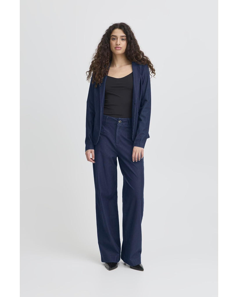 Kate Denim Pants - Dark Blue – timeless women’s fashion from C&K, an independent lifestyle store in Settle, North Yorkshire.