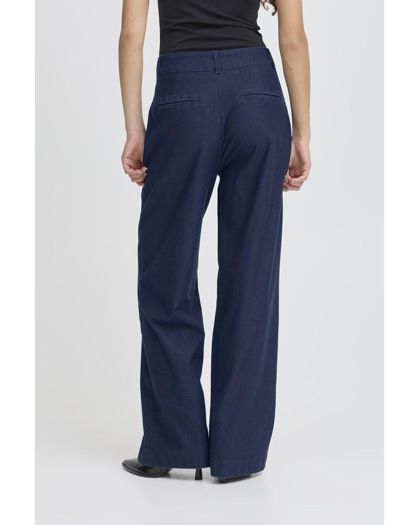 Kate Denim Pants - Dark Blue – timeless women’s fashion from C&K, an independent lifestyle store in Settle, North Yorkshire.