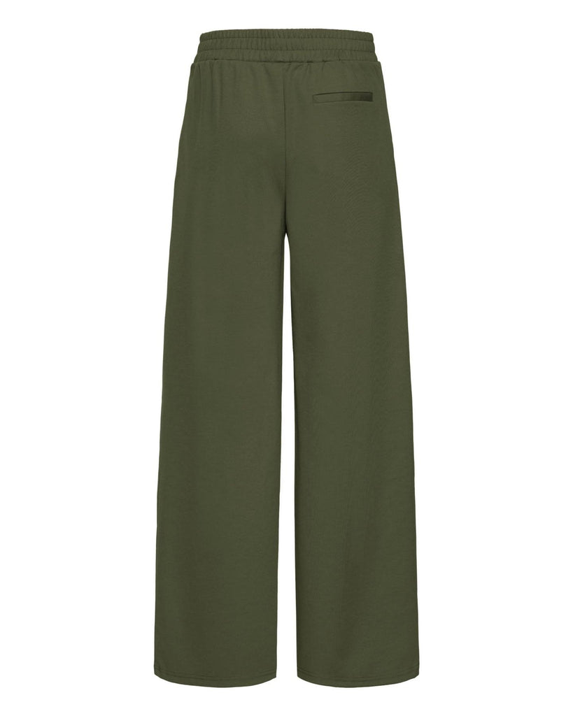 Kate long wide trousers rifle green – timeless women’s fashion from C&K, an independent lifestyle store in Settle, North Yorkshire.