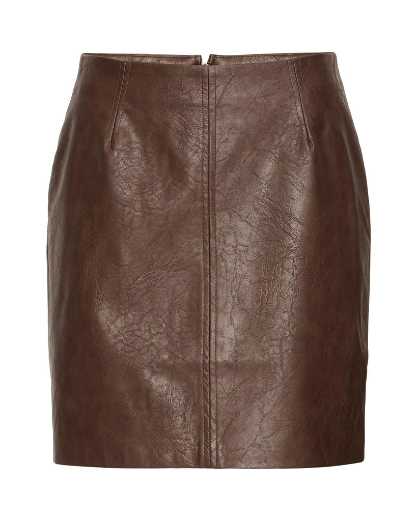 Kilavi skirt - coffee bean – timeless women’s fashion from C&K, an independent lifestyle store in Settle, North Yorkshire.