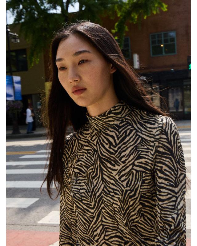 Lava Long Sleeve - Graphic Animal – timeless women’s fashion from C&K, an independent lifestyle store in Settle, North Yorkshire.