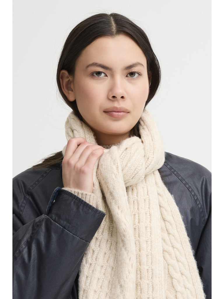 Lucy Scarf - Oatmeal Melange – stylish accessories from C&K, an independent lifestyle store in Settle, North Yorkshire.