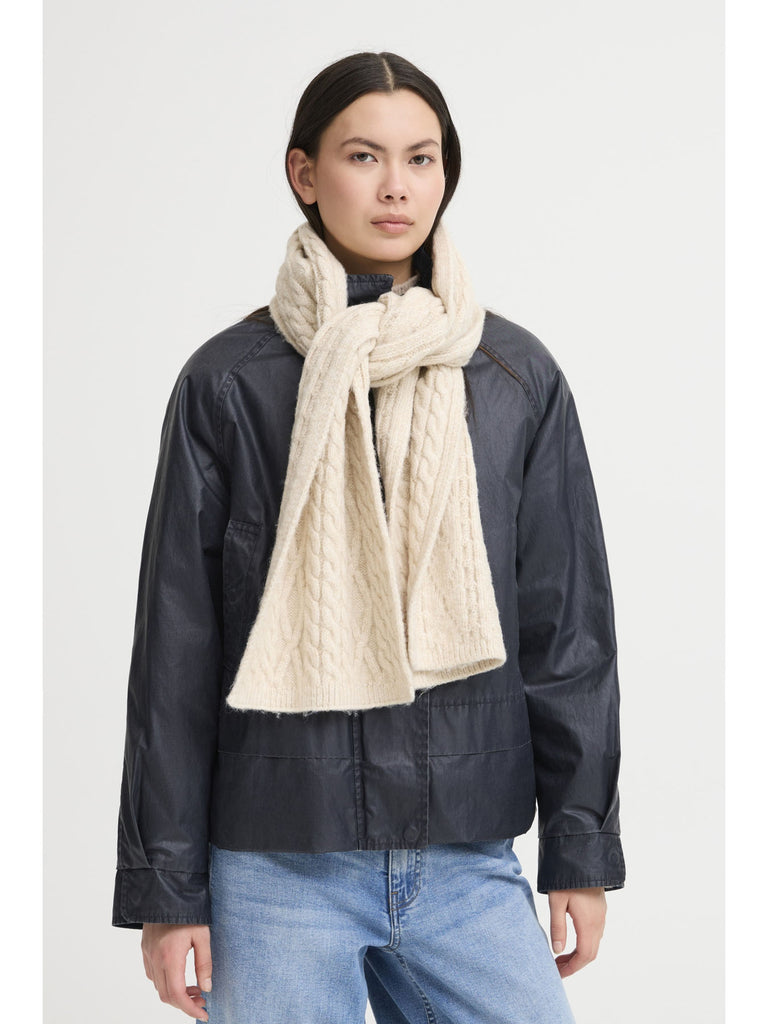 Lucy Scarf - Oatmeal Melange – stylish accessories from C&K, an independent lifestyle store in Settle, North Yorkshire.