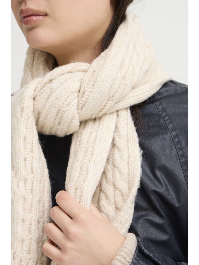 Lucy Scarf - Oatmeal Melange – stylish accessories from C&K, an independent lifestyle store in Settle, North Yorkshire.