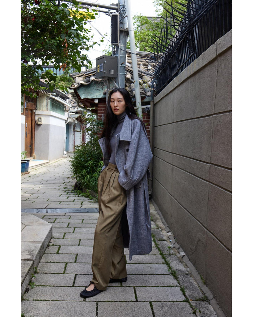 Mafa Rollneck - Gray Pinstripe – timeless women’s fashion from C&K, an independent lifestyle store in Settle, North Yorkshire.