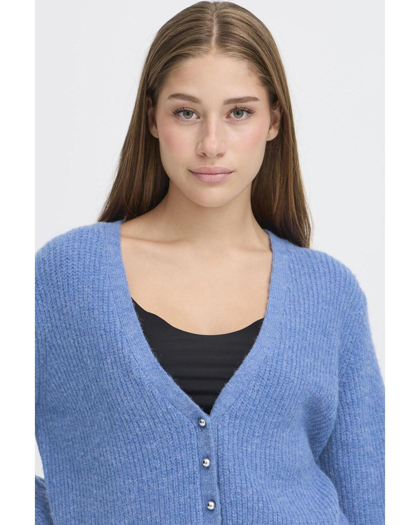 Marin Cardigan - Blue Yonder – timeless women’s fashion from C&K, an independent lifestyle store in Settle, North Yorkshire.