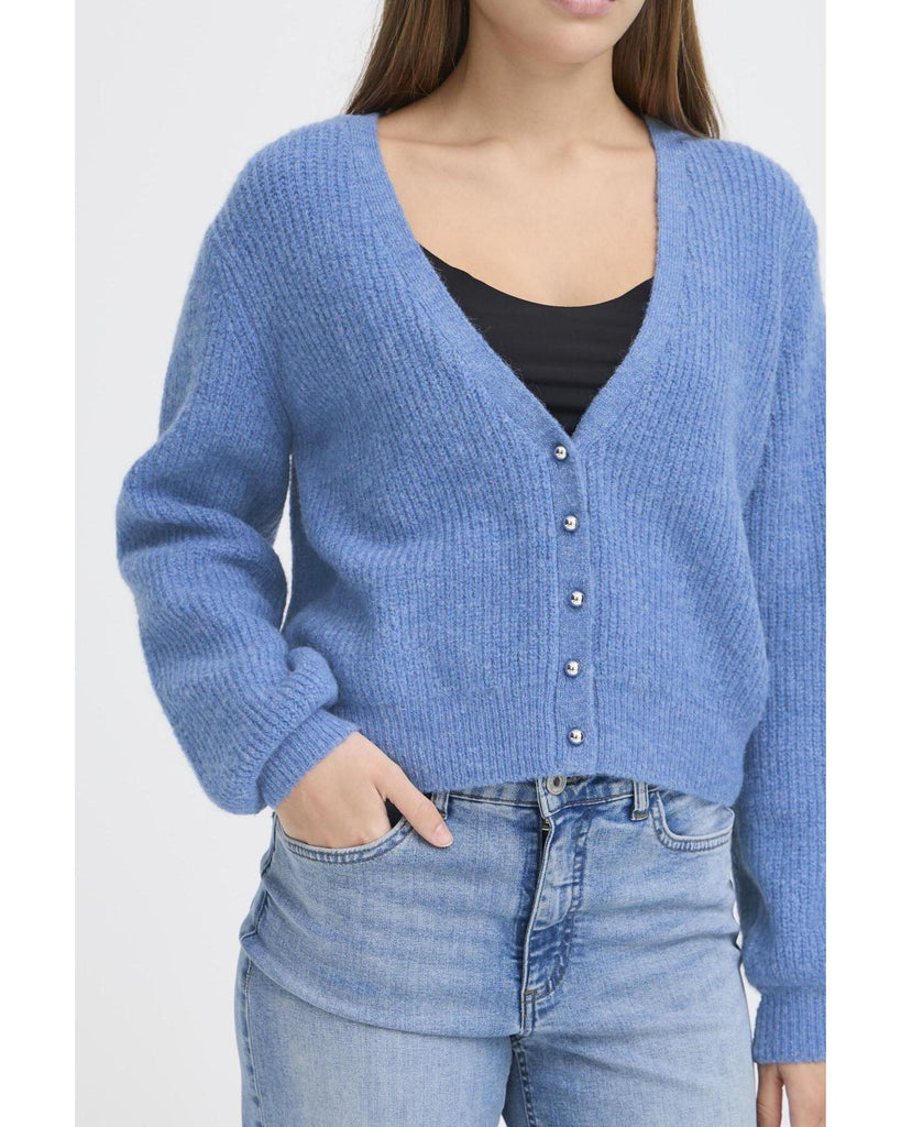 Marin Cardigan - Blue Yonder – timeless women’s fashion from C&K, an independent lifestyle store in Settle, North Yorkshire.