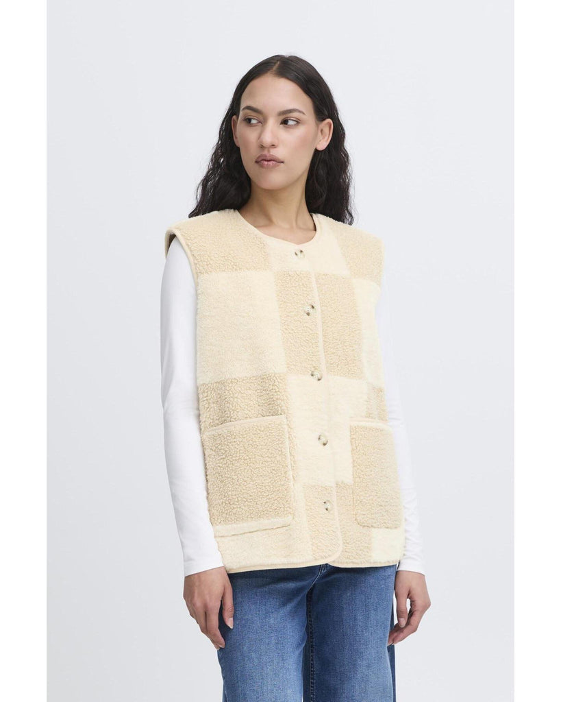 Tonza Waitscoat - Fog – timeless women’s fashion from C&K, an independent lifestyle store in Settle, North Yorkshire.