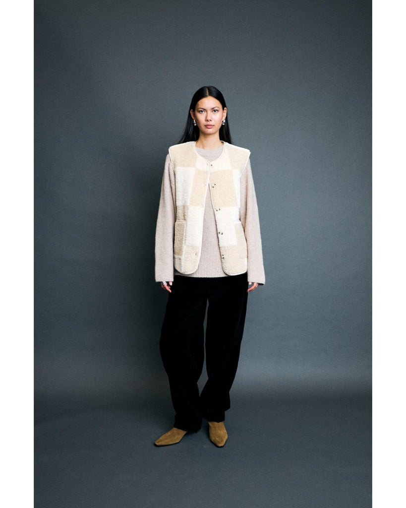 Tonza Waitscoat - Fog – timeless women’s fashion from C&K, an independent lifestyle store in Settle, North Yorkshire.