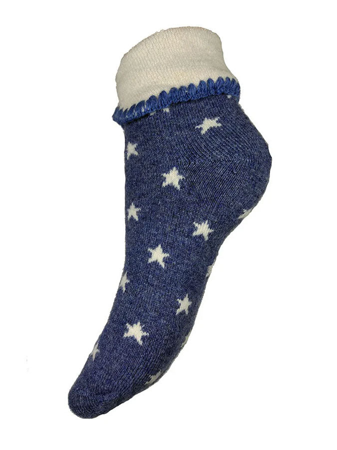 Navy Starry Wool Blend Socks – stylish accessories from C&K, an independent lifestyle store in Settle, North Yorkshire.