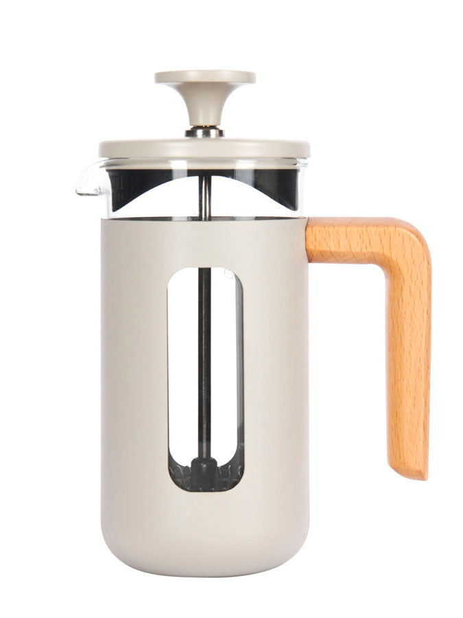 Pisa 3 Cup Cafetiere Latte Wood Handle – quality kitchenware & dining essentials by C&K, an independent lifestyle store in Settle.