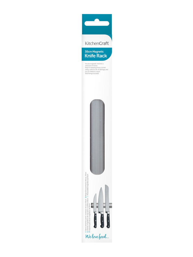 Deluxe Magnetic Knife Rack 30cm – quality kitchenware & dining essentials by C&K, an independent lifestyle store in Settle.