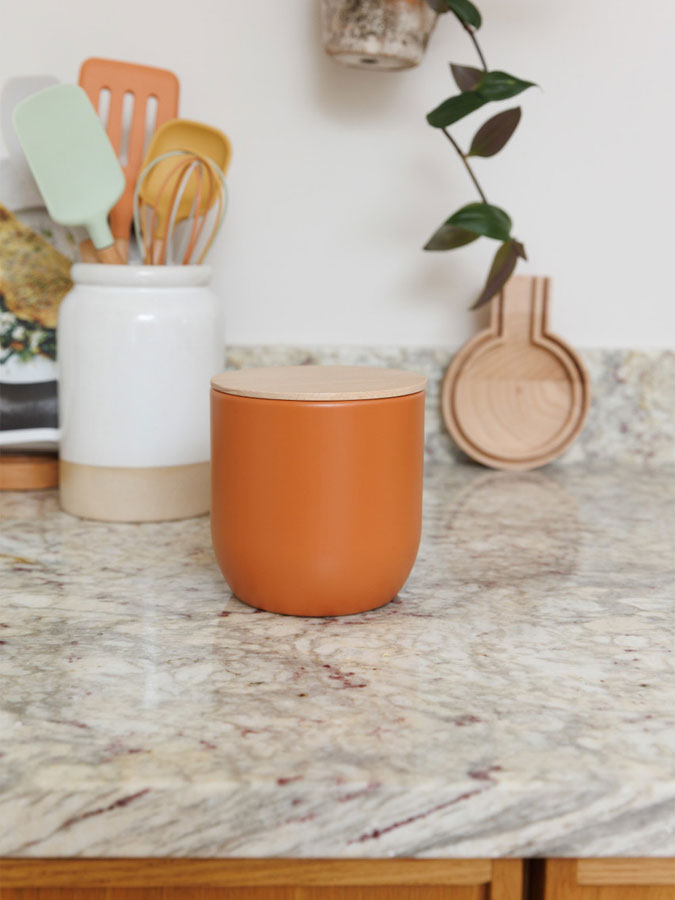 Idilica Canister Terracotta – quality kitchenware & dining essentials by C&K, an independent lifestyle store in Settle.