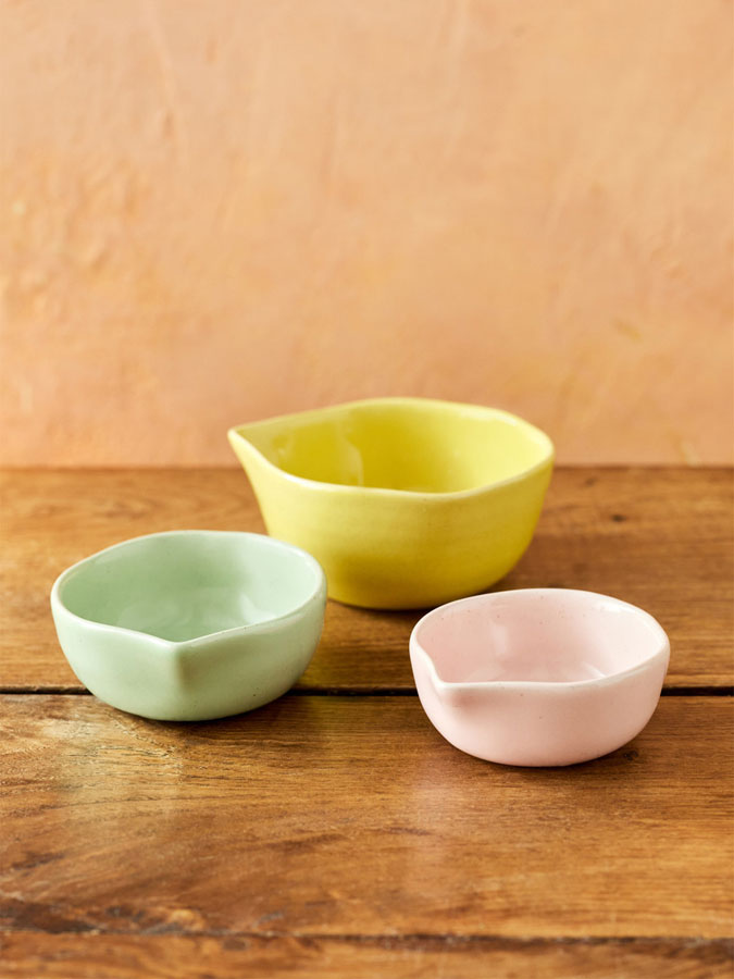 Jamie Oliver Big Love Pinch Me Pots - Set of 3 – quality kitchenware & dining essentials by C&K, an independent lifestyle store in Settle.