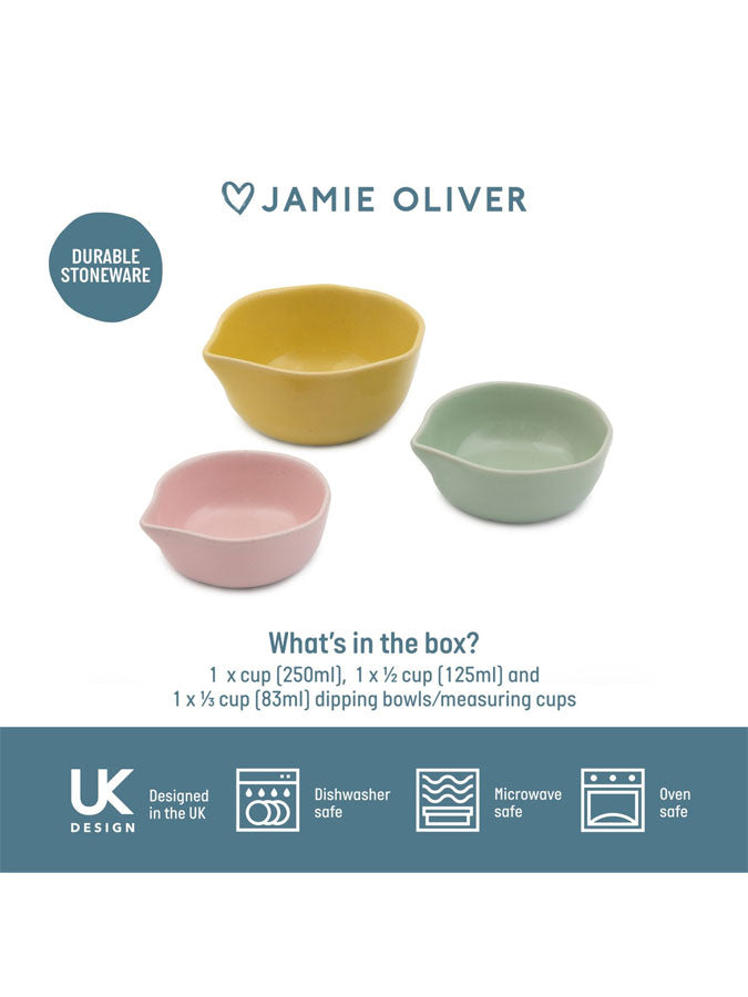 Jamie Oliver Big Love Pinch Me Pots - Set of 3 – quality kitchenware & dining essentials by C&K, an independent lifestyle store in Settle.