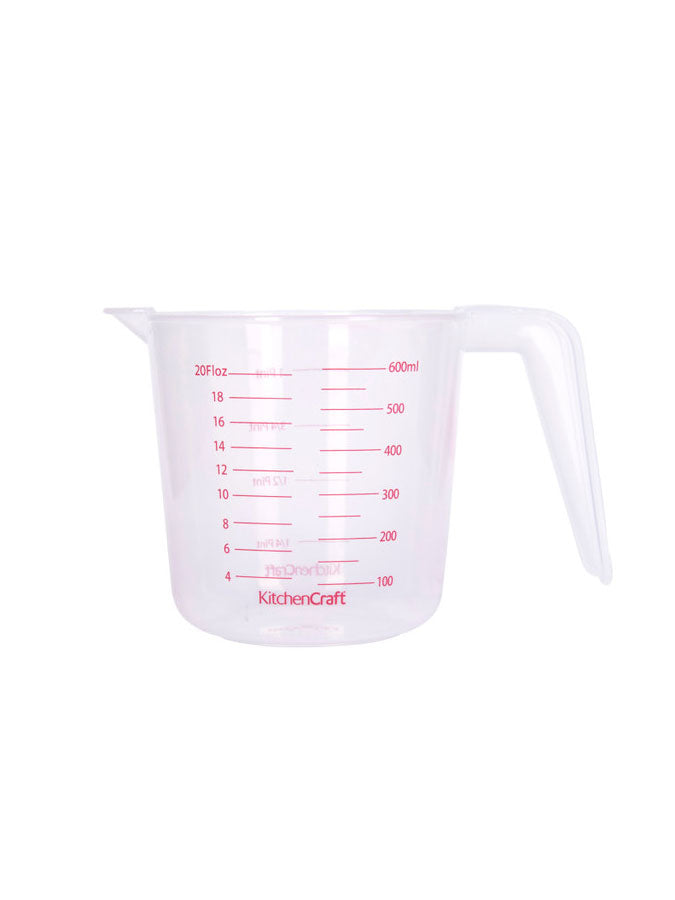 Plastic Measuring Jug Medium 600ml – quality kitchenware & dining essentials by C&K, an independent lifestyle store in Settle.