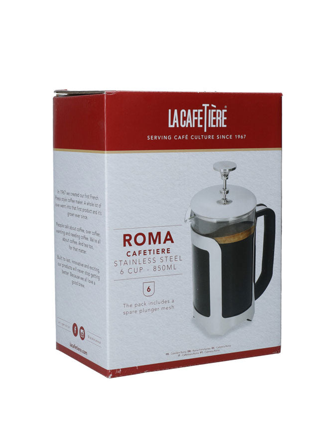 Roma 6 Cup Cafetiere – quality kitchenware & dining essentials by C&K, an independent lifestyle store in Settle.