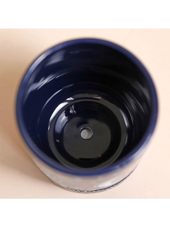 Midnight Blue Sun and Moon Planter – thoughtful gifts and beautiful finds from C&K, an independent lifestyle store in Settle.