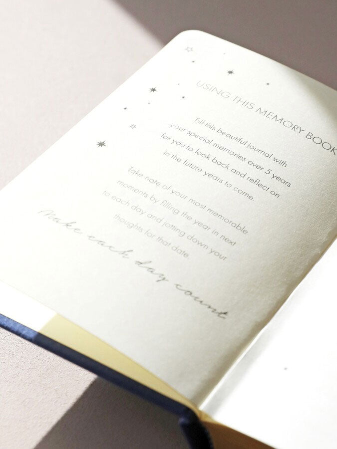 Navy Five Year Thought a Day Journal – thoughtful gifts and beautiful finds from C&K, an independent lifestyle store in Settle.