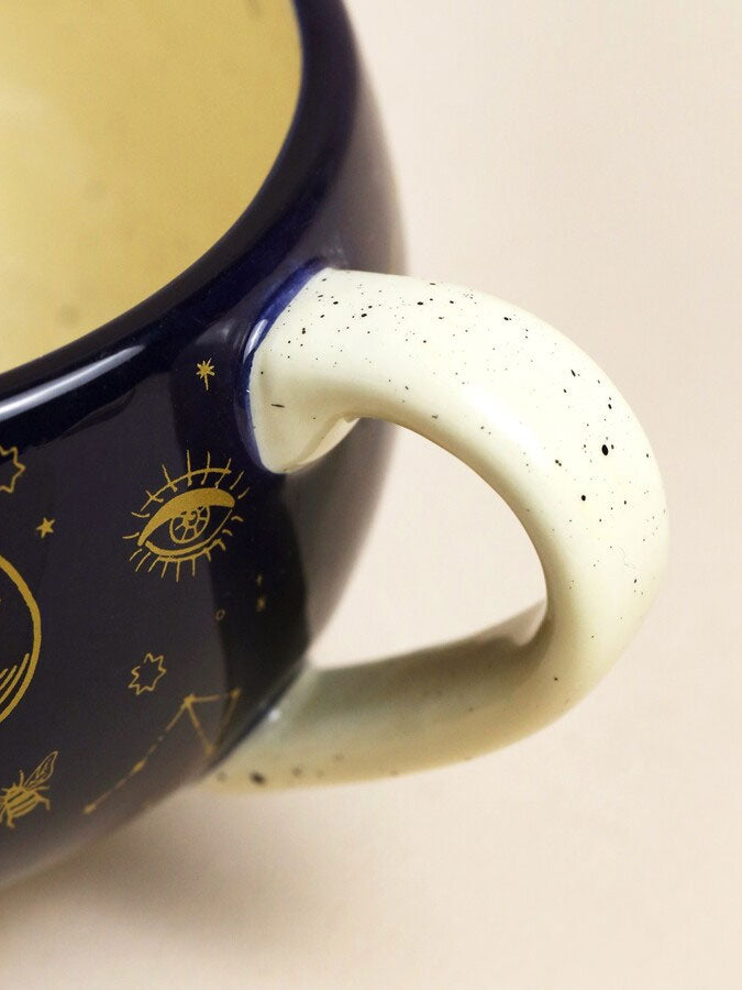 Starry Night Navy Crescent Moon Mug – thoughtful gifts and beautiful finds from C&K, an independent lifestyle store in Settle.