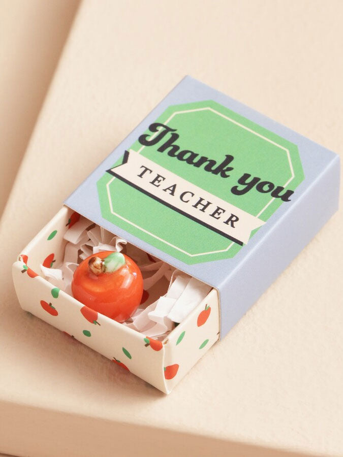 Tiny Matchbox Ceramic Token: Apple – thoughtful gifts and beautiful finds from C&K, an independent lifestyle store in Settle.