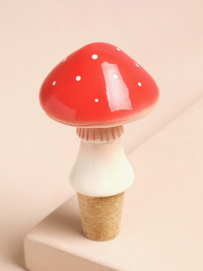 Toadstool Cork Bottle Stopper – thoughtful gifts and beautiful finds from C&K, an independent lifestyle store in Settle.