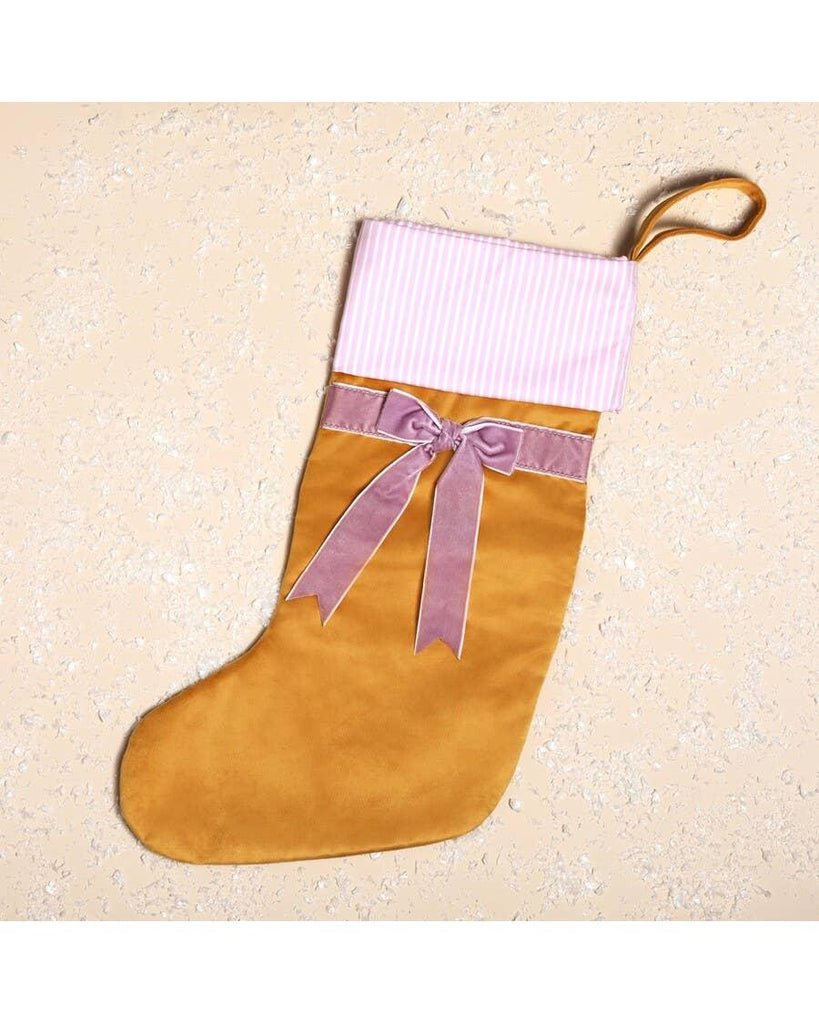 Velvet Bow Stockings: Green – thoughtful gifts and beautiful finds from C&K, an independent lifestyle store in Settle.