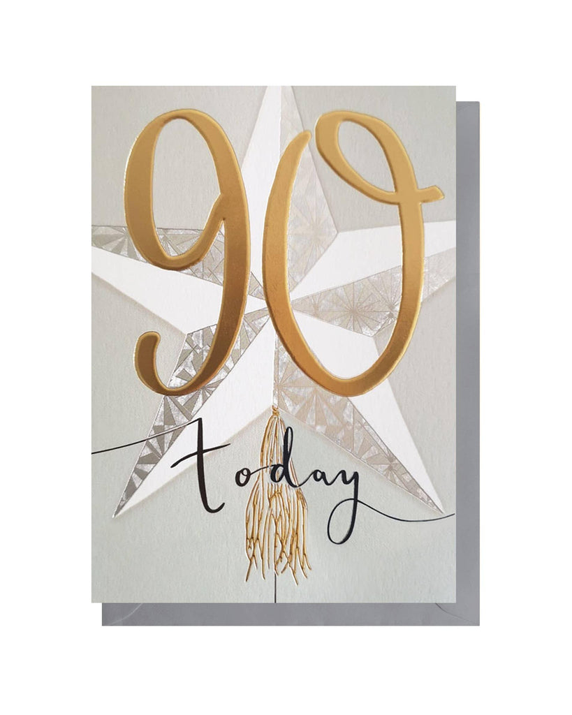 Age 90 Birthday Card – beautiful greeting card from C&K, an independent lifestyle store in Settle.