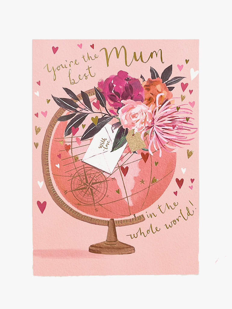 Best Mum In The Whole World Card – beautiful greeting card from C&K, an independent lifestyle store in Settle.