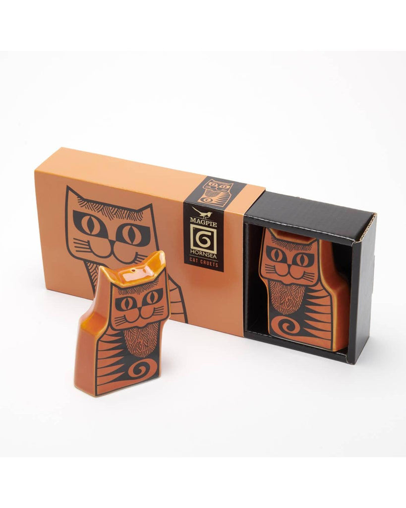 Magpie x Hornsea Cat Cruet Set - Orange – thoughtful gifts and beautiful finds from C&K, an independent lifestyle store in Settle.