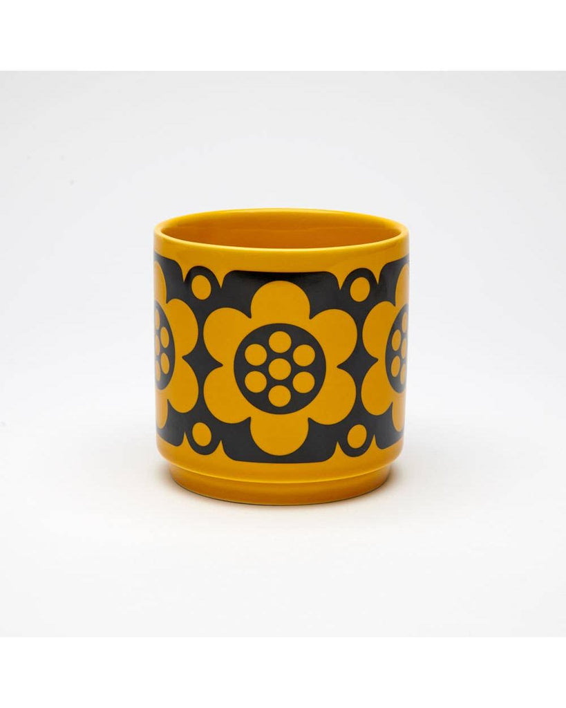 Magpie x Hornsea Small Planty - Plant Pot Geo Flower Yellow – thoughtful gifts and beautiful finds from C&K, an independent lifestyle store in Settle.