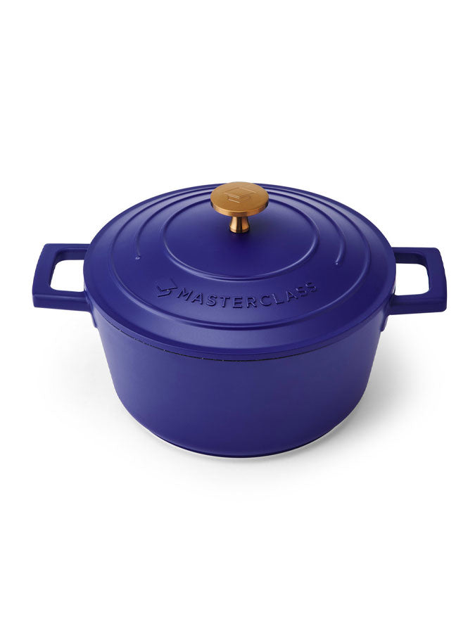 Electric Blue Casserole Dish 2.5l – quality kitchenware & dining essentials by C&K, an independent lifestyle store in Settle.