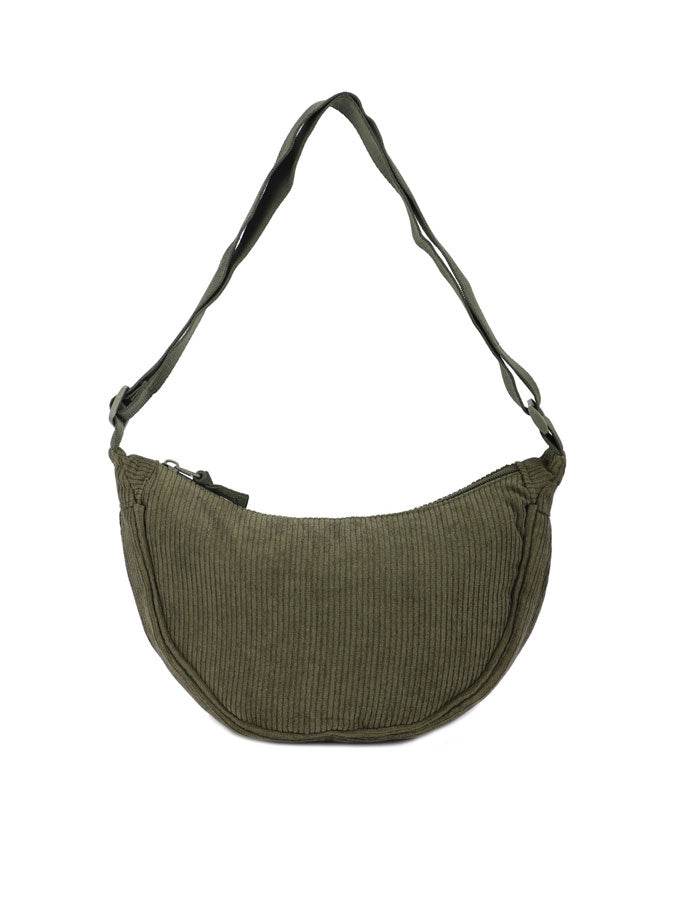 Corduroy Half Moon Crossbody Bag – stylish accessories from C&K, an independent lifestyle store in Settle, North Yorkshire.