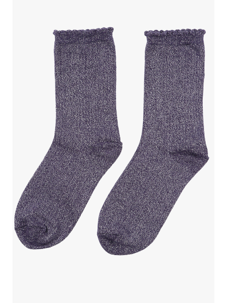 Women's Glitter Socks -Navy – stylish accessories from C&K, an independent lifestyle store in Settle, North Yorkshire.