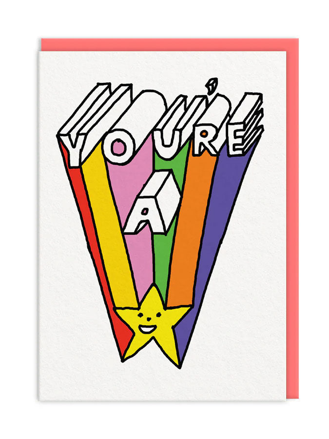 You're A Star – beautiful greeting card from C&K, an independent lifestyle store in Settle.